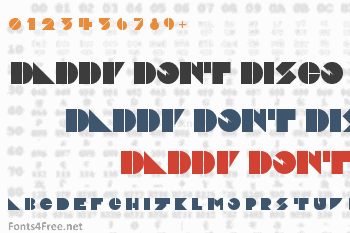 Daddy Dont Disco Font