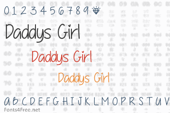 Daddys Girl Font