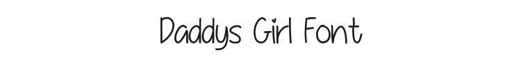 Daddys Girl Font Preview
