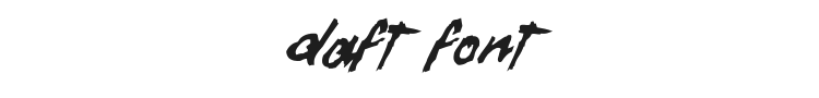 Daft Font Preview