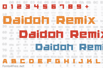 Daidoh Remix Font