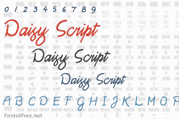 Daisy Script Font