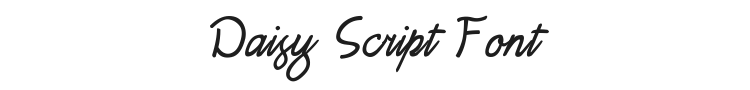 Daisy Script Font Preview