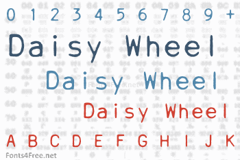 Daisy Wheel Font