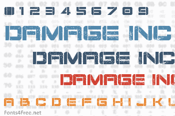 Damage Inc Font