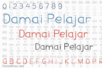 Damai Pelajar Font