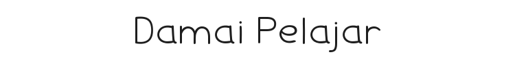 Damai Pelajar Font