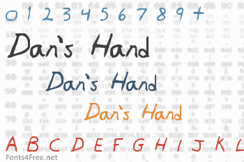 Dan's Hand Font