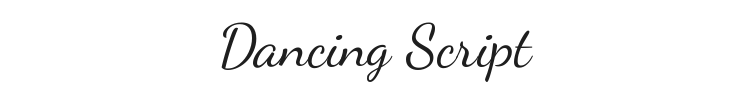 Dancing Script Font Preview