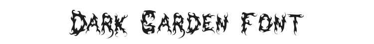 Dark Garden Font Preview