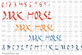 Dark Horse Font
