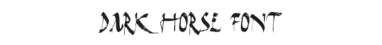 Dark Horse Font