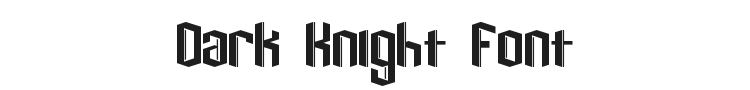 Dark Knight Font