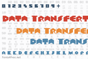 Data Transfert Font