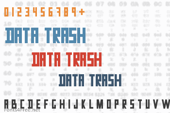 Data Trash Font