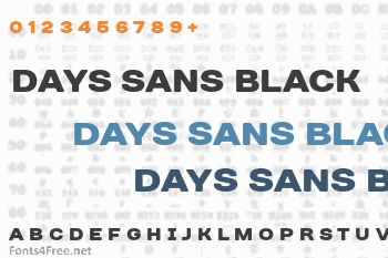 Days Sans Black Font