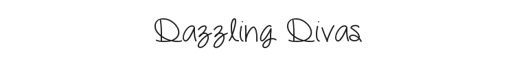 Dazzling Divas Font Preview