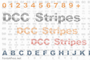 DCC Stripes Font
