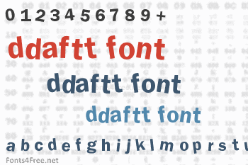 DdaftT Font