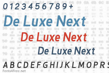 De Luxe Next Font