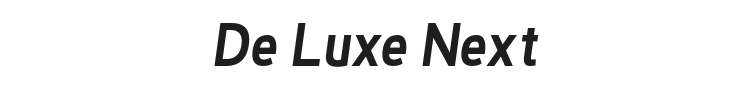 De Luxe Next Font