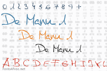 De Manu 1 Font