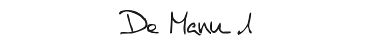 De Manu 1 Font