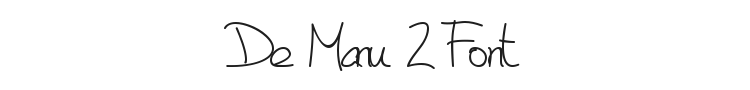 De Manu 2 Font Preview