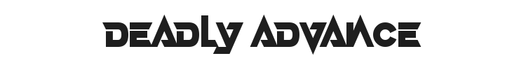 Deadly Advance Font