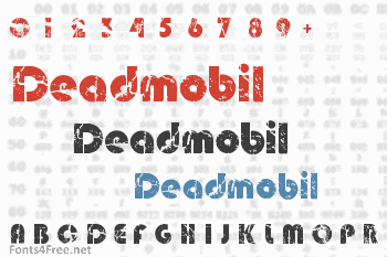 Deadmobil Font