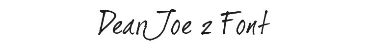 Dear Joe 2 Font Preview