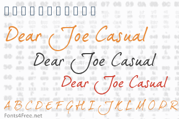 Dear Joe 5 Casual Font