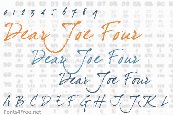 Dear Joe Four Font