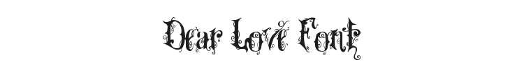 Dear Love Font Preview