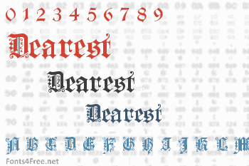 Dearest Font