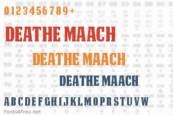 Deathe Maach Font