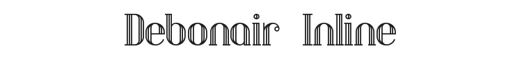 Debonair Inline Font