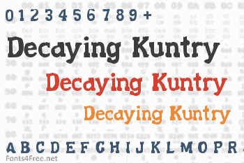 Decaying Kuntry Font