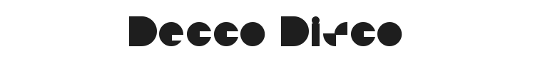 Decco Disco Font