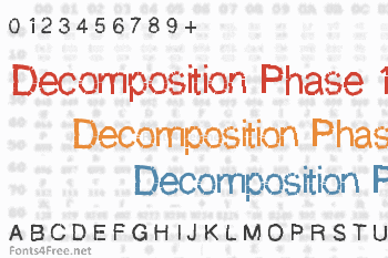 Decomposition Phase 1 Font