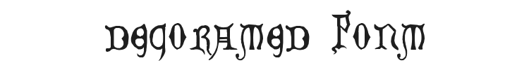 Decorated Majuscules Font Preview