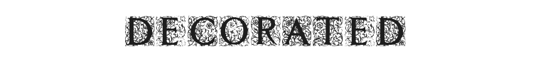 Decorated Roman Initials Font Preview