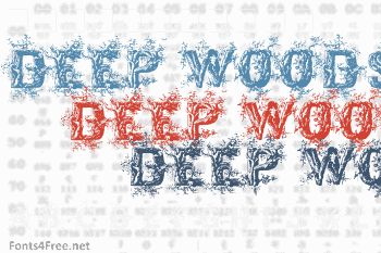 Deep Woods Initials Font