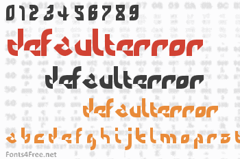 DefaultError Font