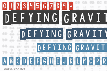 Defying Gravity Font