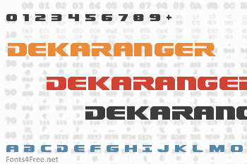 Dekaranger Font