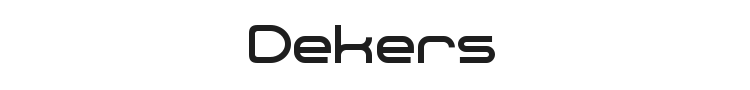 Dekers Font