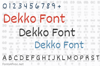 Dekko Font