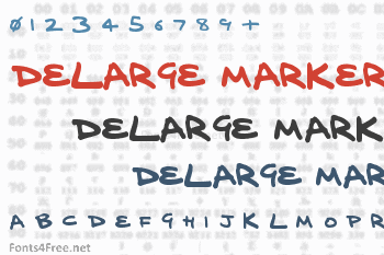 Delarge Marker Pen Font