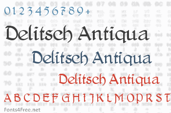 Delitsch Antiqua Font